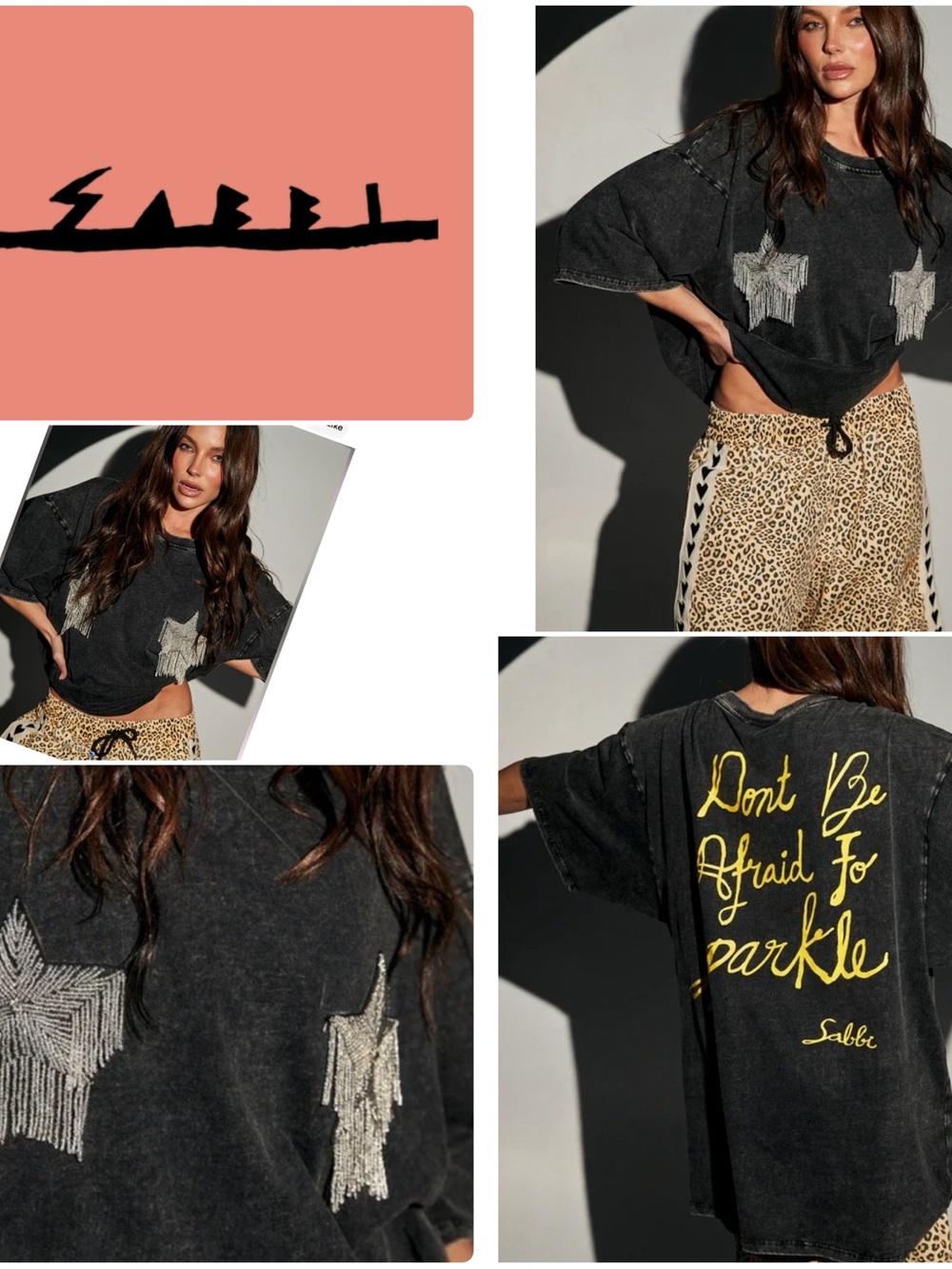 Sabbi | Free People Sparkle  Star Tee - Don't Be Afraid To Sparkle